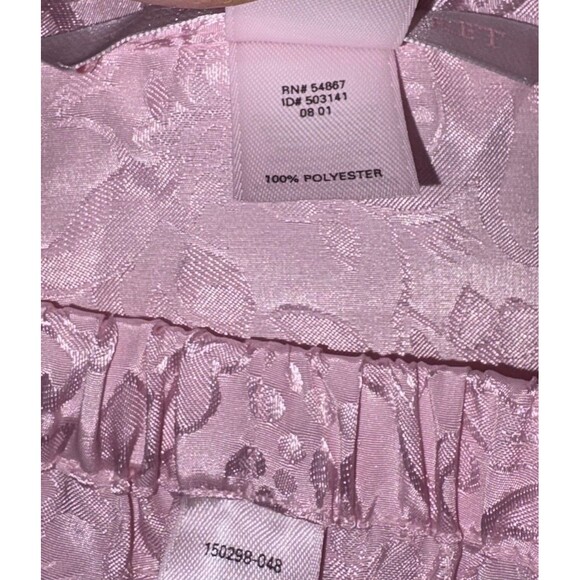 Vtg Victoria's Secret 2 Pc Pink Satin Pajama Set Y2K Size Medium Long Sleeve - Picture 8 of 8
